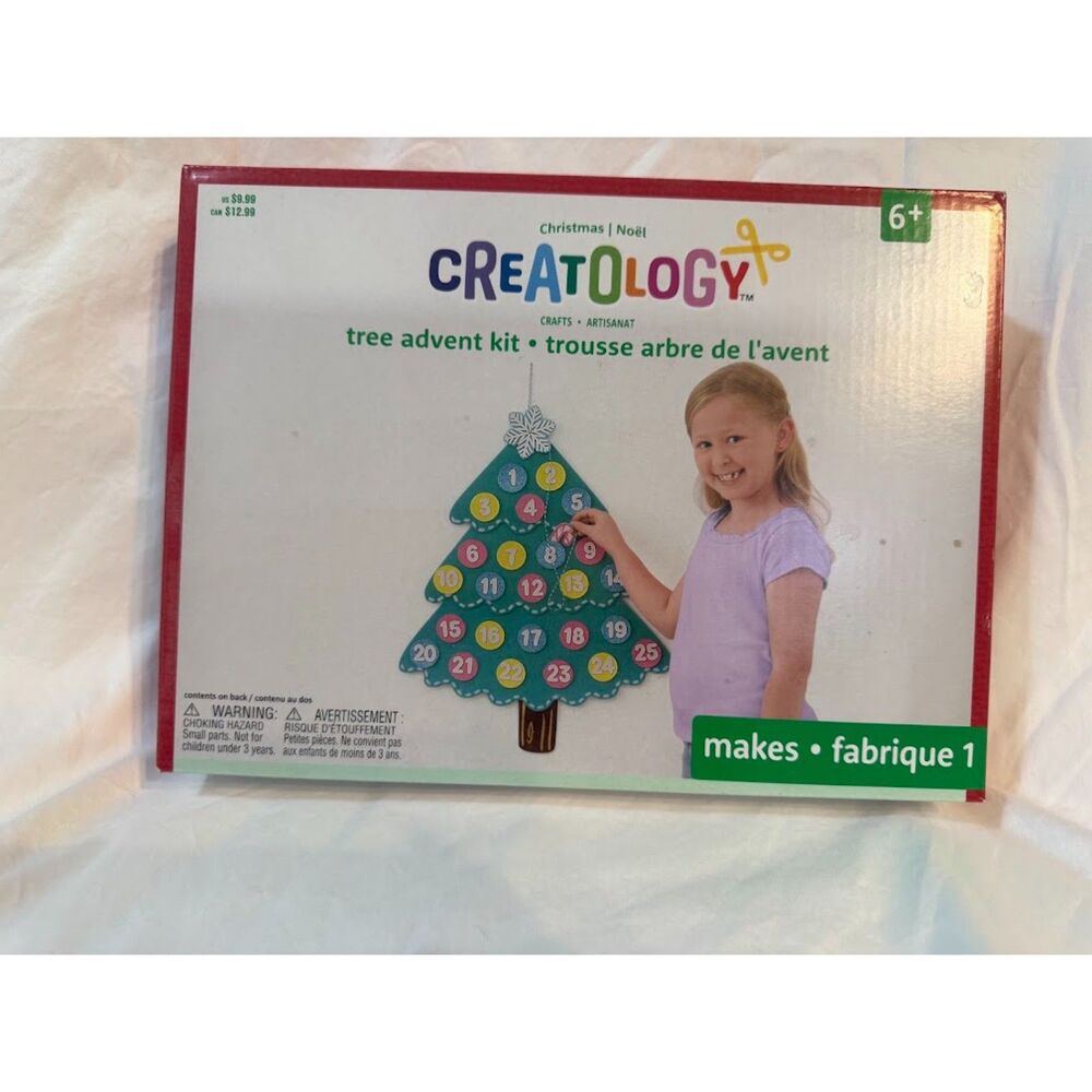 Creatology felt Christmas tree advent calendar craft kit.